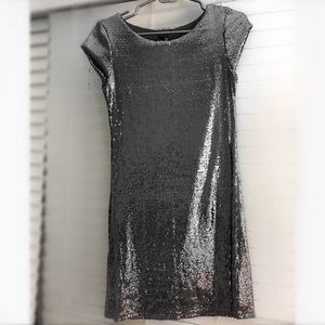 Gorgeous Cap Sleeve Sequin Mini Dress Size Small